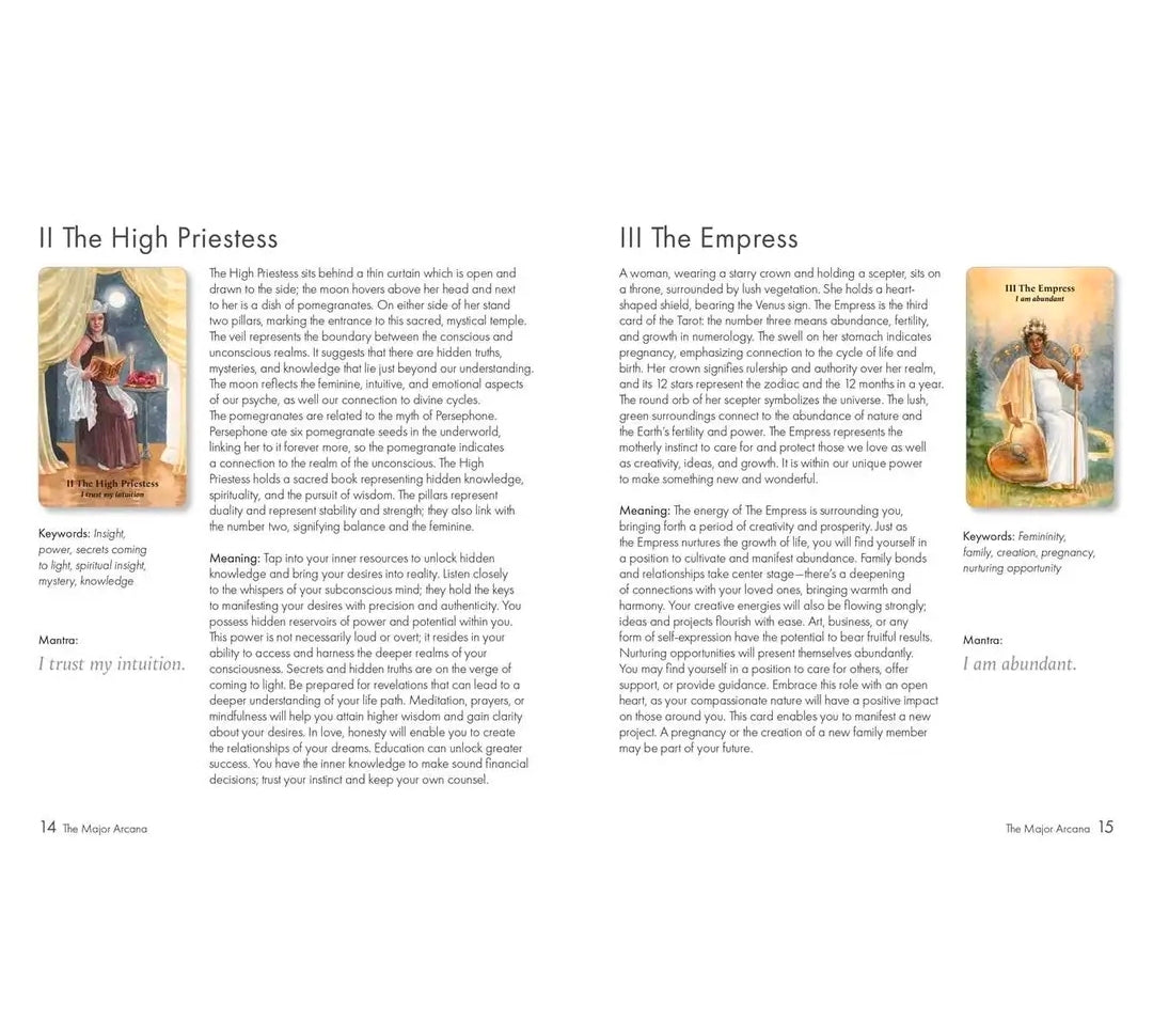 Manifestation Tarot Deck + Guidebook